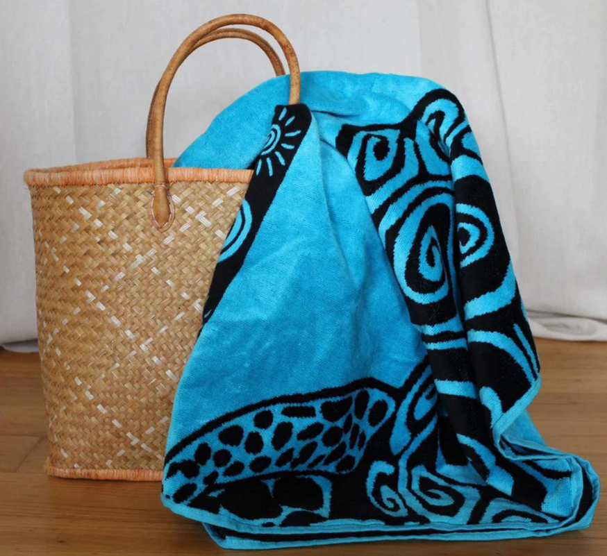 Velours strandhanddoek Schildpad