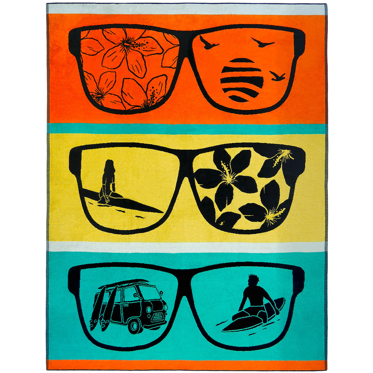 2-persoons strandhanddoek Mondrago