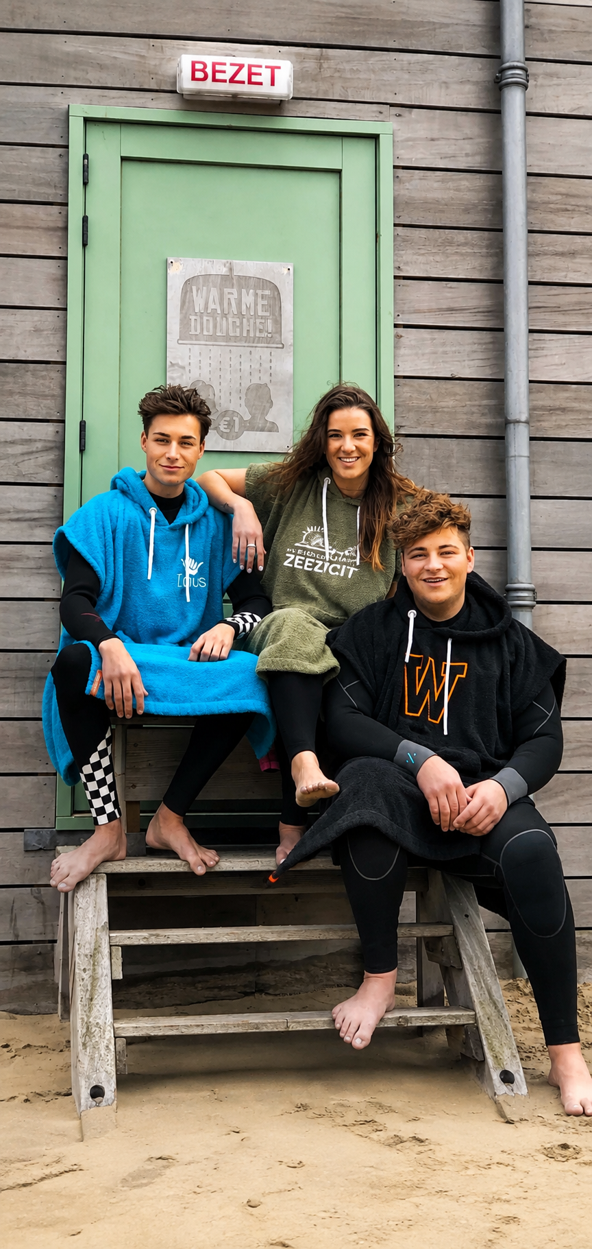 Surfponcho borduren met tekst of logo