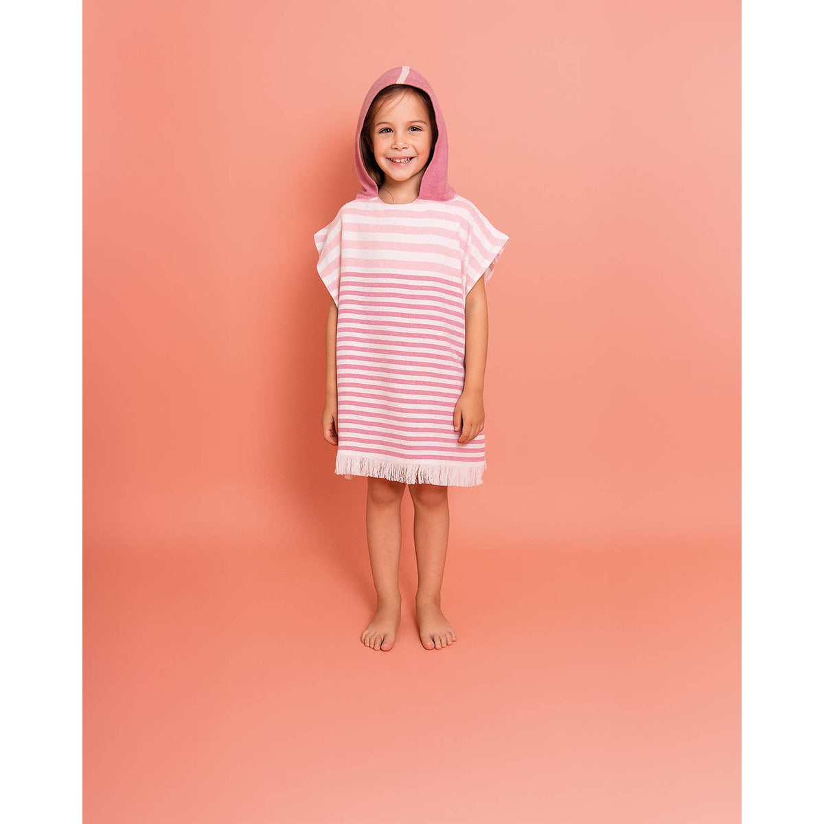 Kinderponcho Playa roze