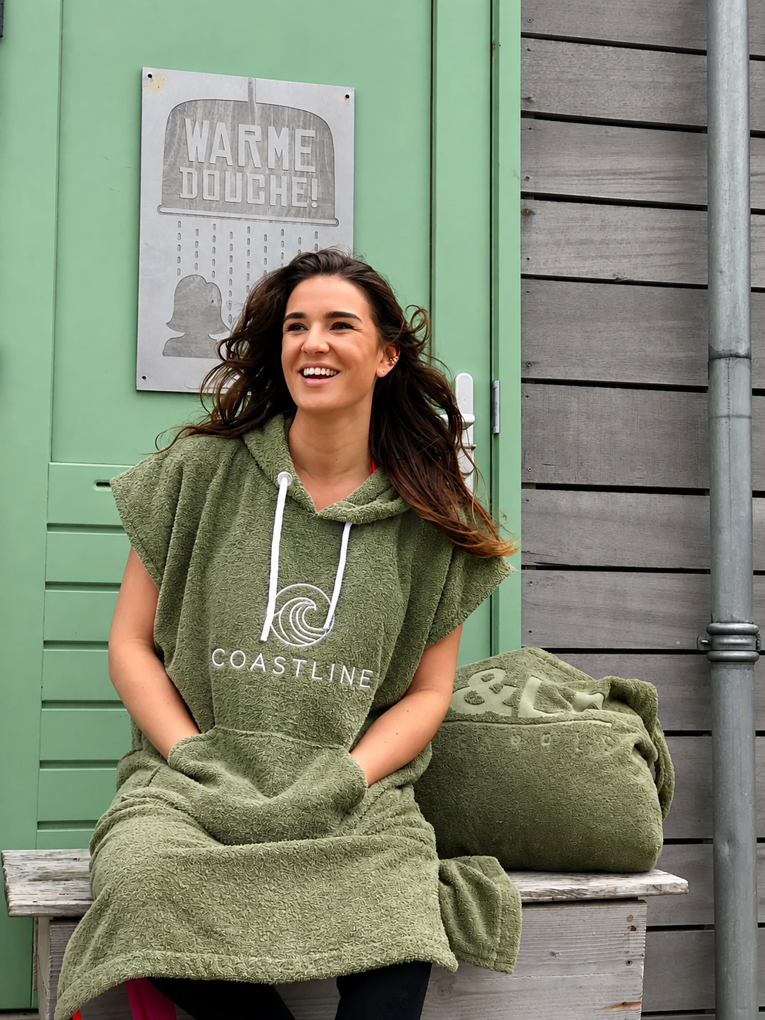 Surfponcho borduren met tekst of logo