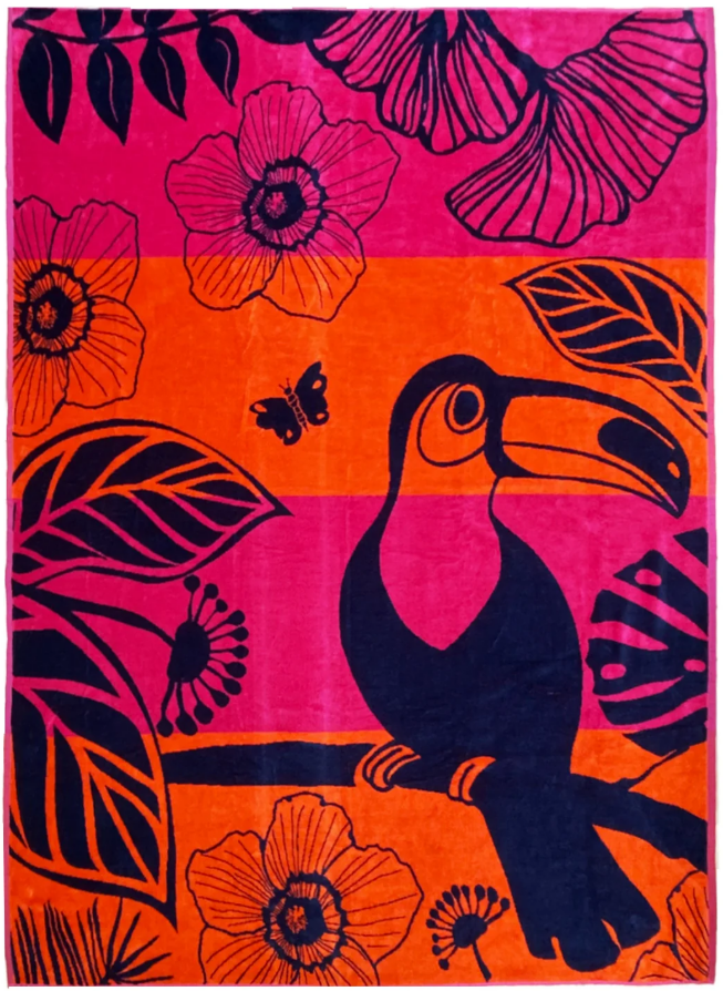 2-persoons strandhanddoek Tropical Forest
