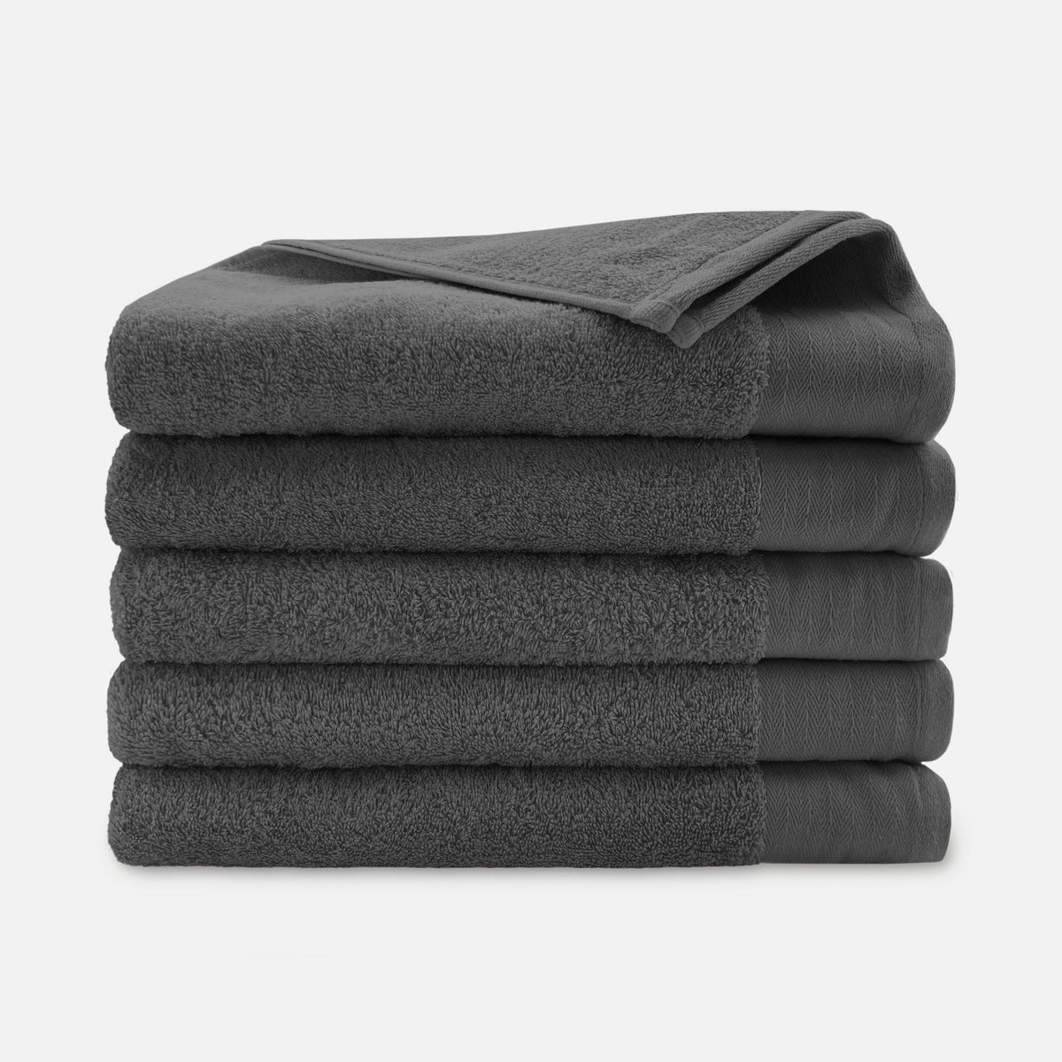 Walra Soft Cotton badlaken antraciet - 5 stuks