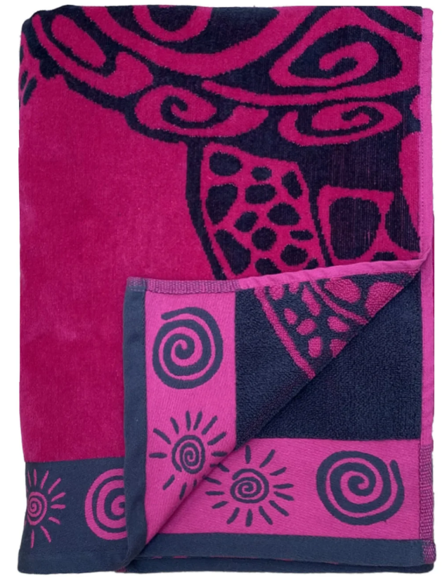 Velours strandhanddoek Schildpad