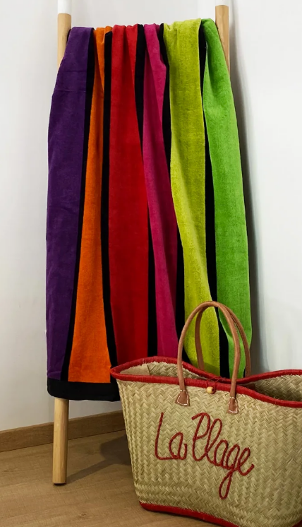 Velours strandhanddoek Happy Fresh