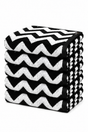 5 stuks badlakens zigzag zwart