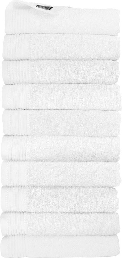 Classic handdoeken wit - 10 stuks