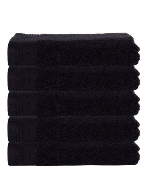 Classic badhanddoeken zwart - 5 stuks
