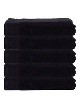 Classic badhanddoeken zwart - 5 stuks