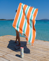 Gestreepte hamamdoek Coral Coast