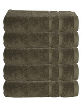 Hotel badhanddoeken olijfgroen - 5 stuks