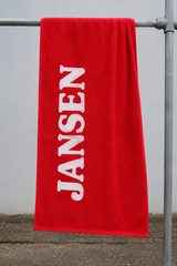 S&LT strandlaken met print - vanaf 10 stuks