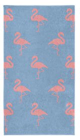 Velours strandlaken Flamingo