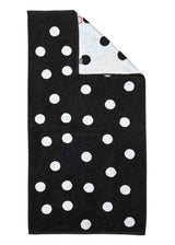 Dots zwart_Badlaken