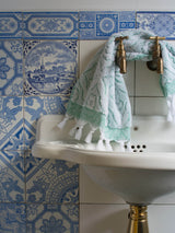 Ottomania guest towel Flower jade green 4712 1