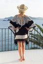 SARONG DRESS BLACK WHITE