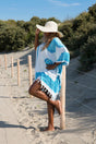 sarong dress wit-turquoise