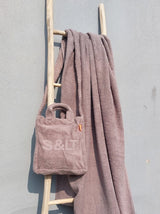 schoudertas taupe