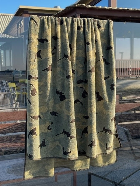 XXL strandlaken met camouflageprint